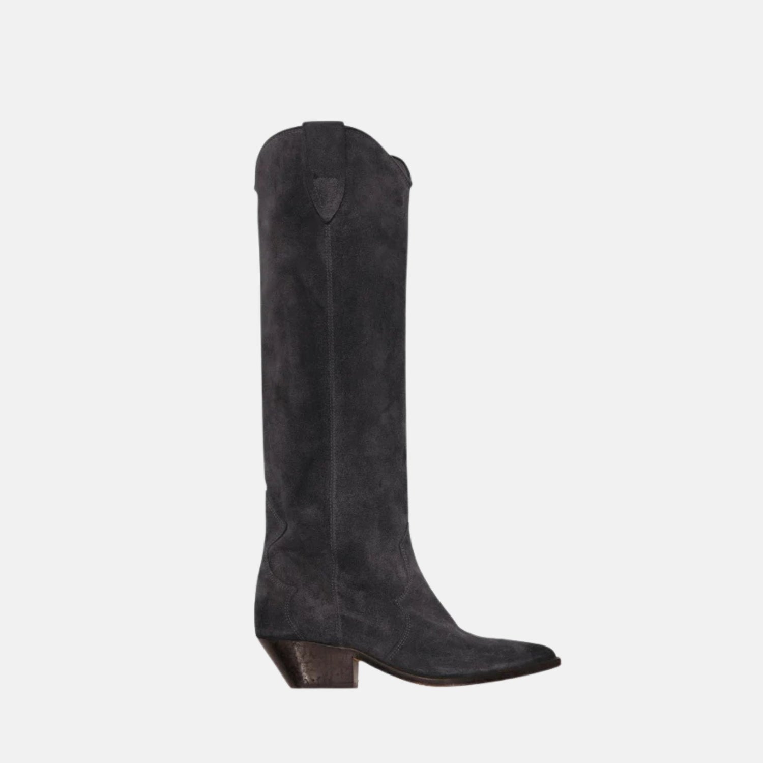 Denvee Cowboy Boots In Suede Calfskin With Yokes