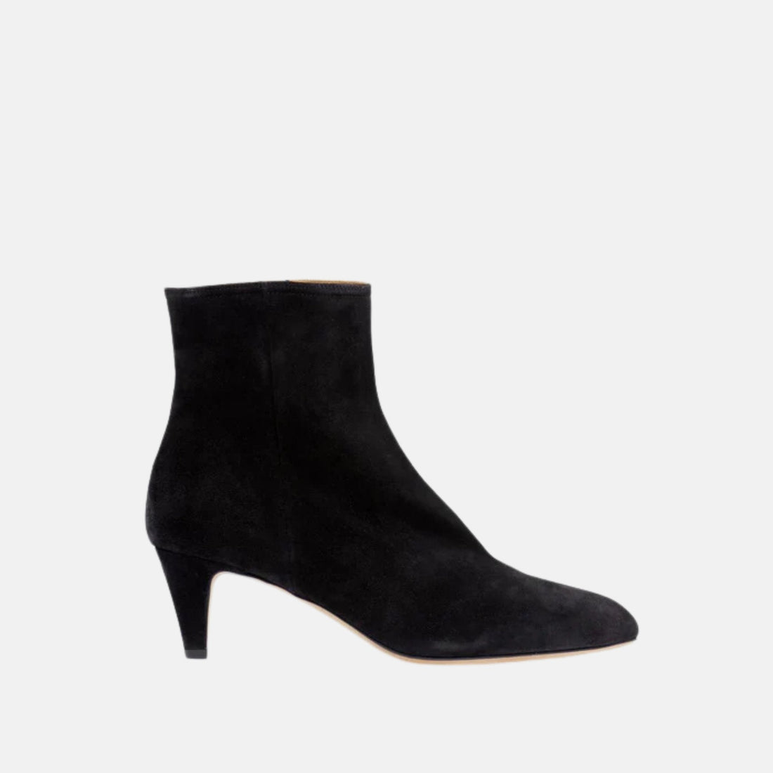 Deone High Heeled Ankle Boots In Suede Leather