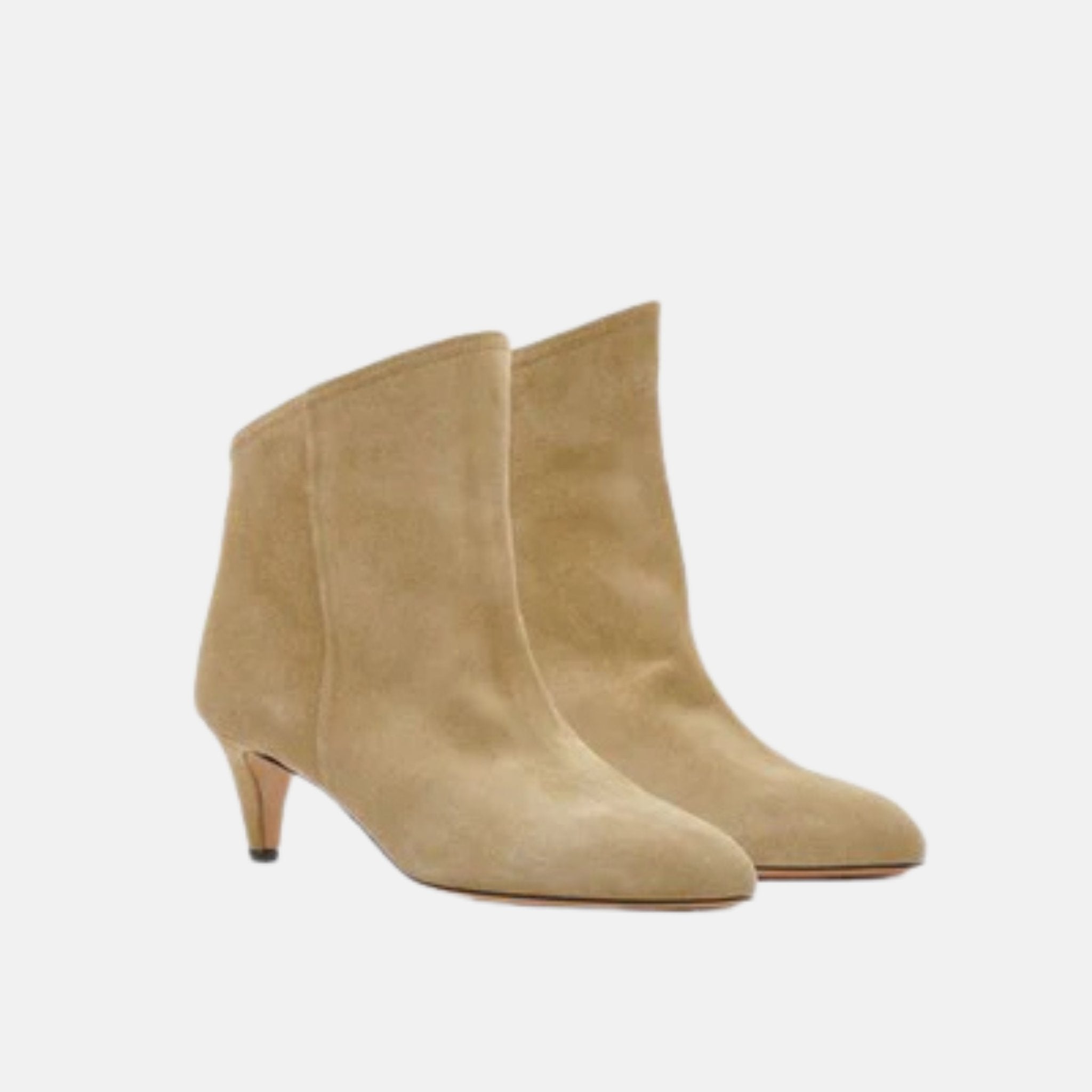Dripi Low Boots In Calf Velvet Leather