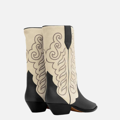 Duerto Cowboy Boots In Suede Leather