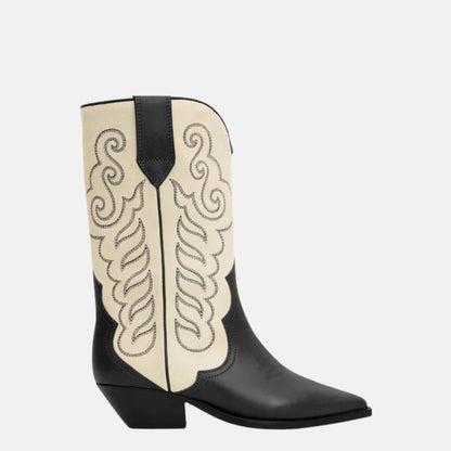 Duerto Cowboy Boots In Suede Leather