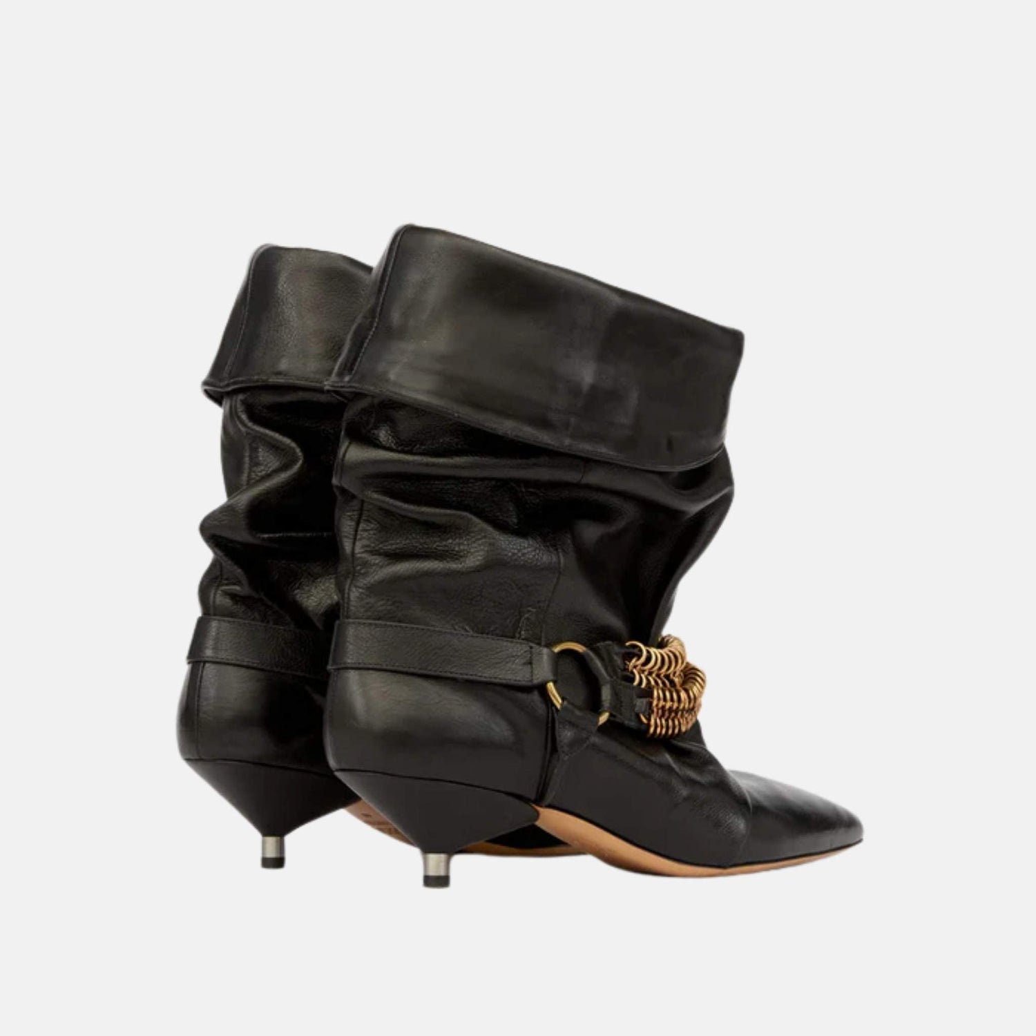 Edrik Draped Boots With Chains