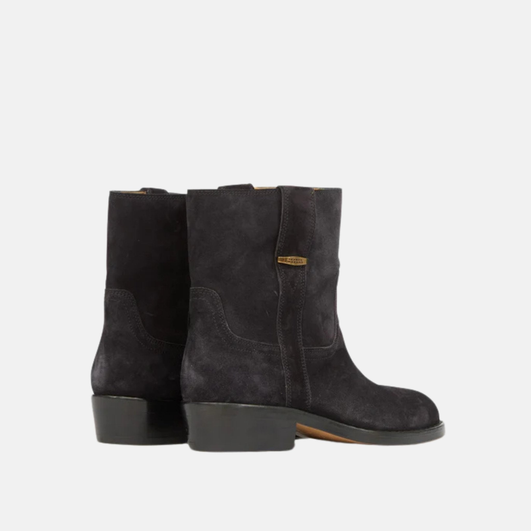 Lylie Camargue Boots In Suede Calfskin Leather