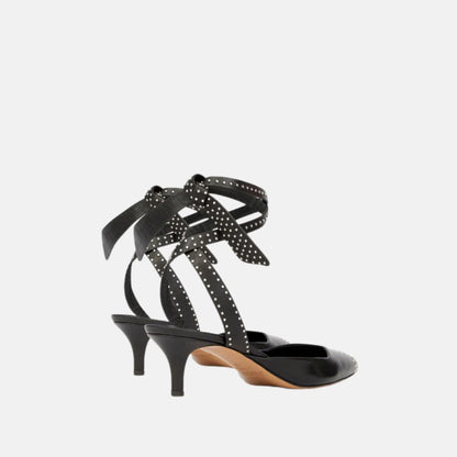 Pilvee Slingback Pumps In Studded Calfskin Leather