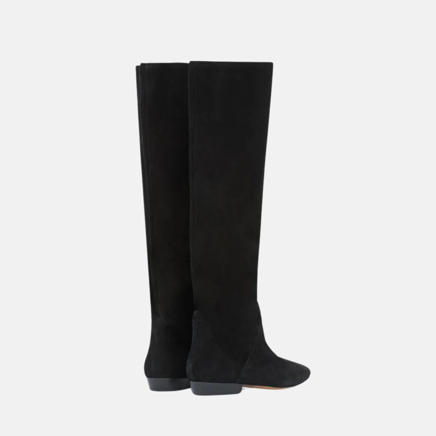 Sayla Flat Boots In Suede Leather