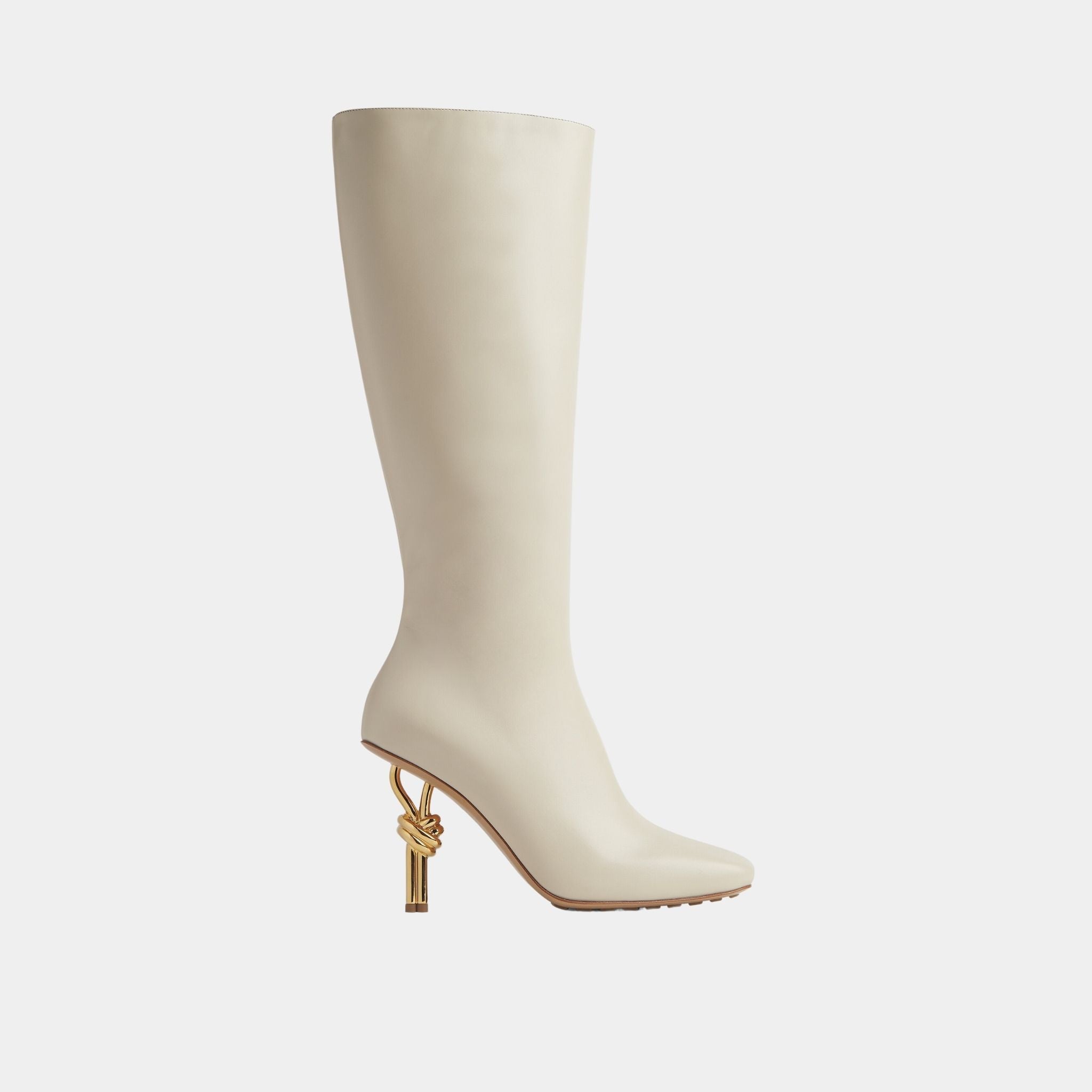 Knot Knee-High Boot Calfskin Leather