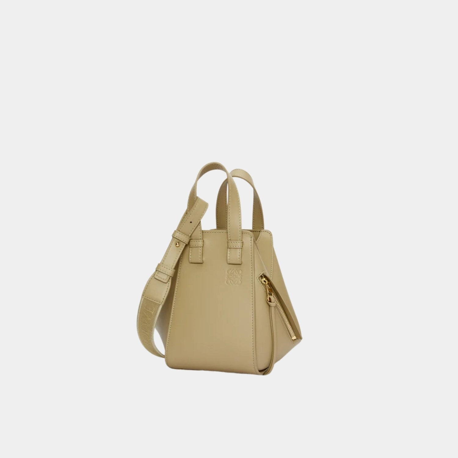 Compact Hammock Bag In Satin Calfskin