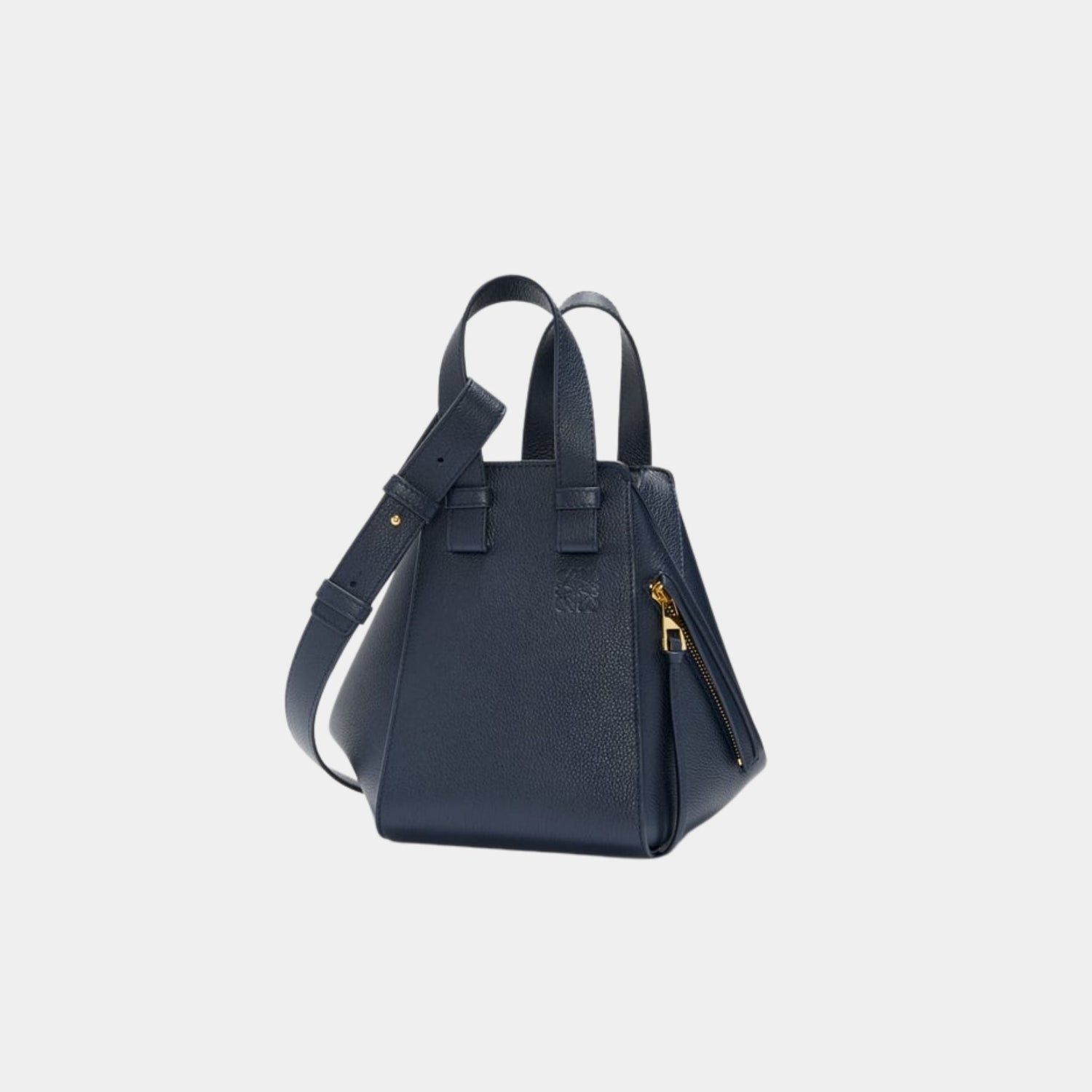 Compact Hammock Bag In Soft Grained Calfskin