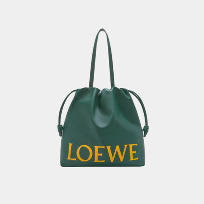 Flamenco Logo Tote In Nappa Calfskin