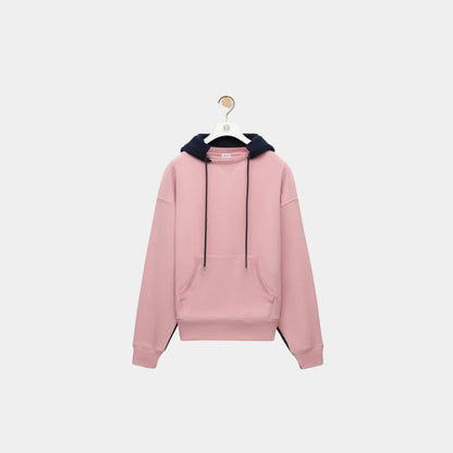Hoodie in Cotton with Double Layer Construction