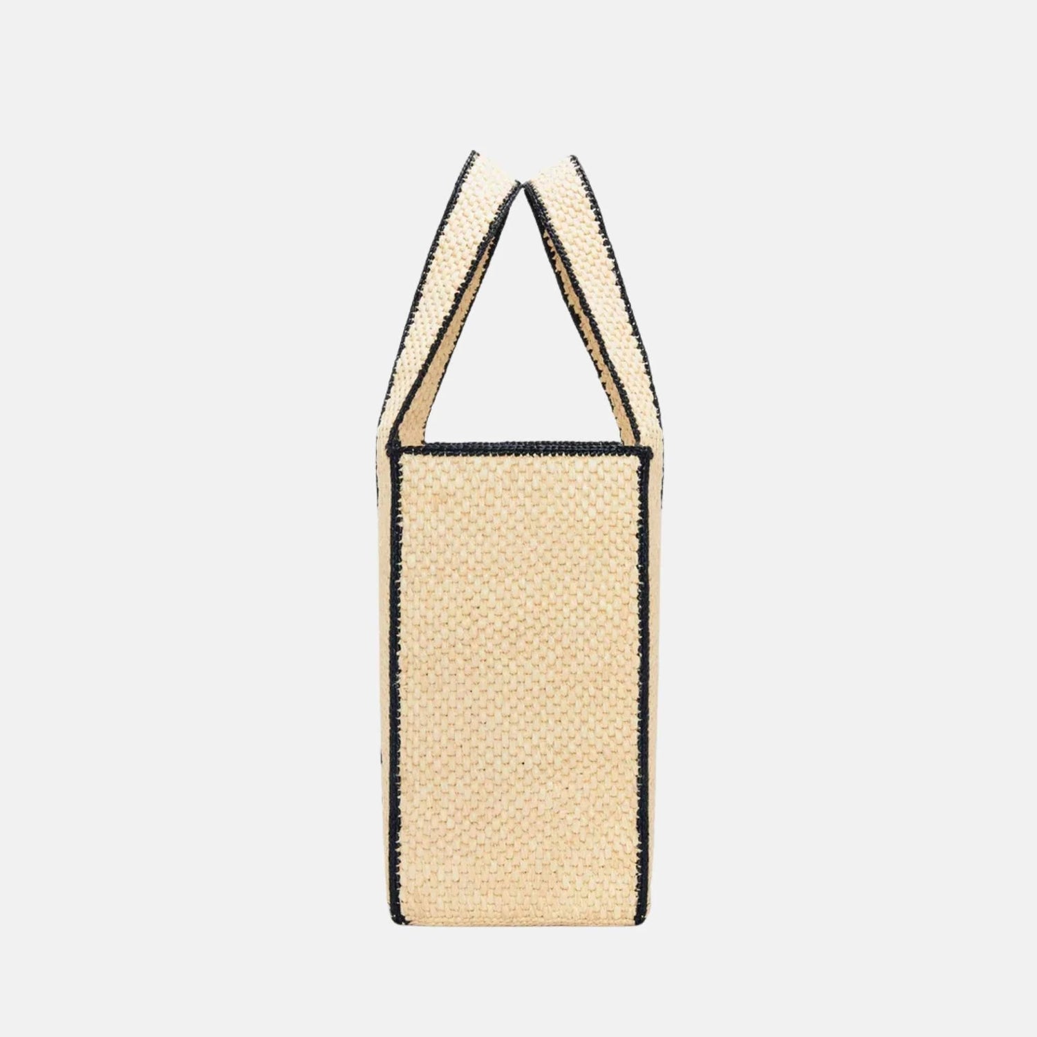 Large Font Tote in Natural Raffia