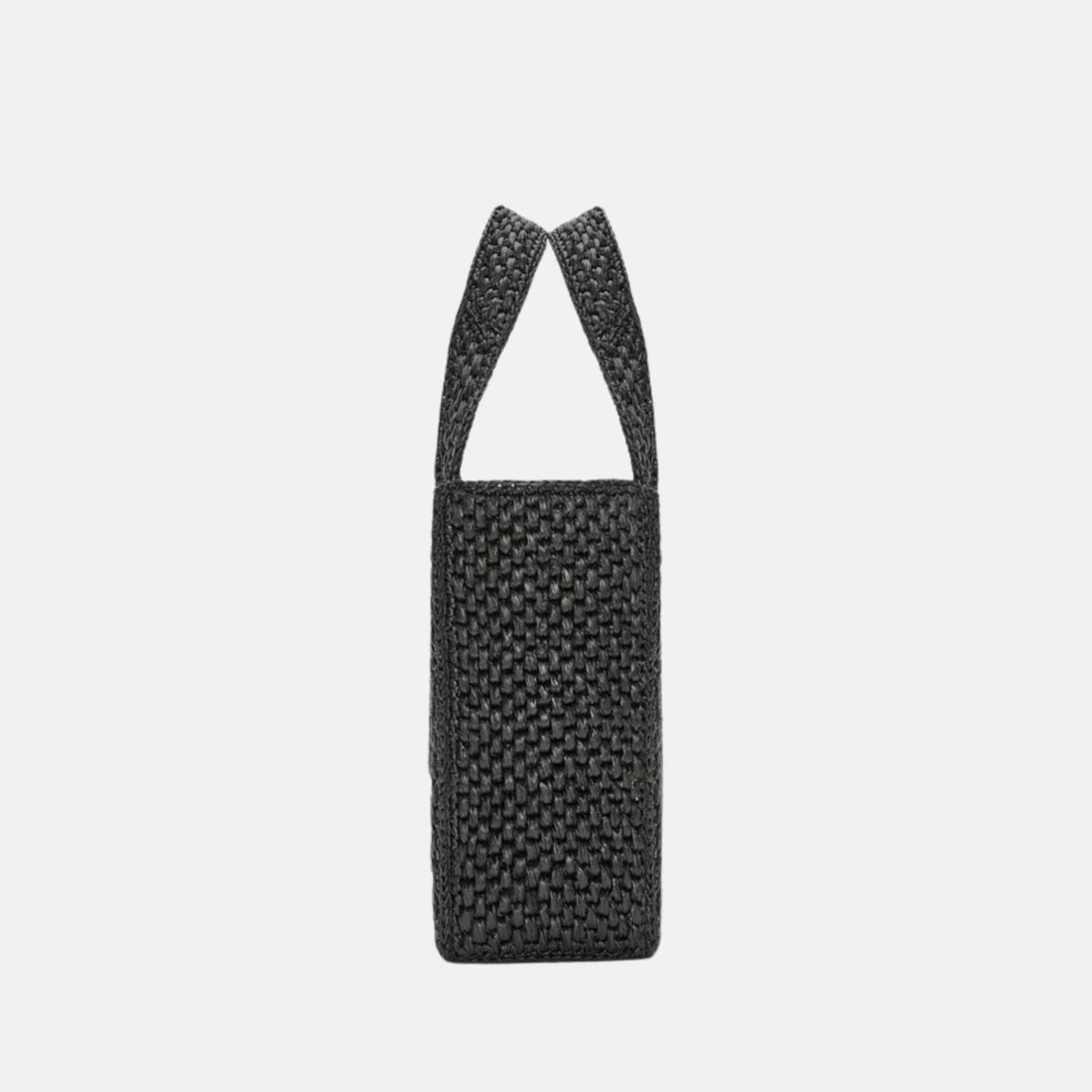 Medium Font Tote in Raffia