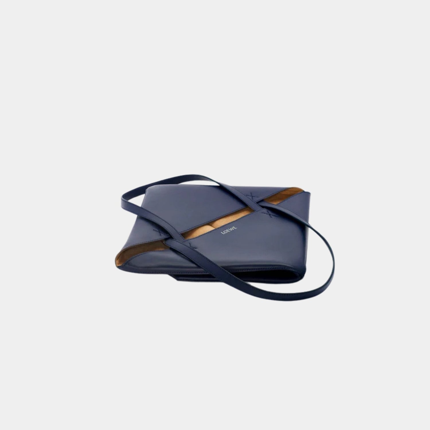 Medium Puzzle Fold Tote In Shiny Calfskin