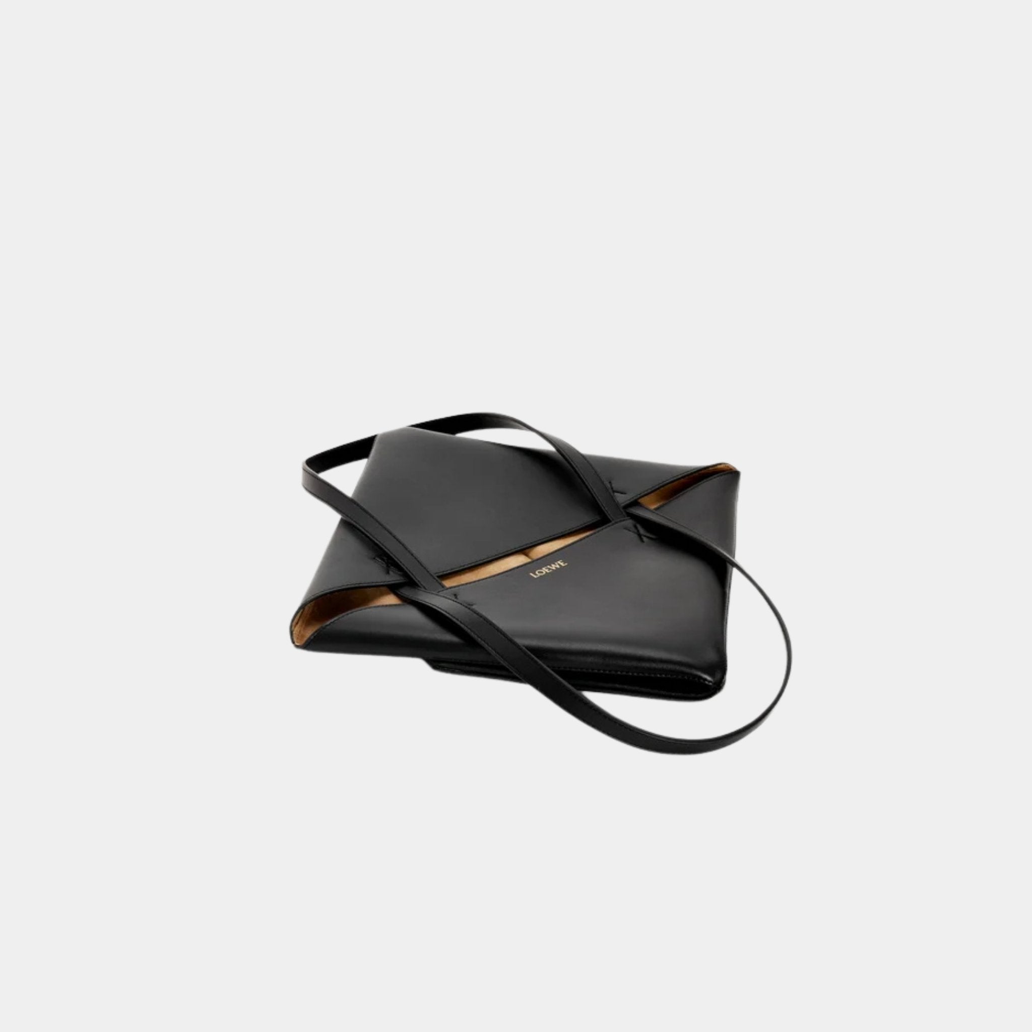 Medium Puzzle Fold Tote In Shiny Calfskin