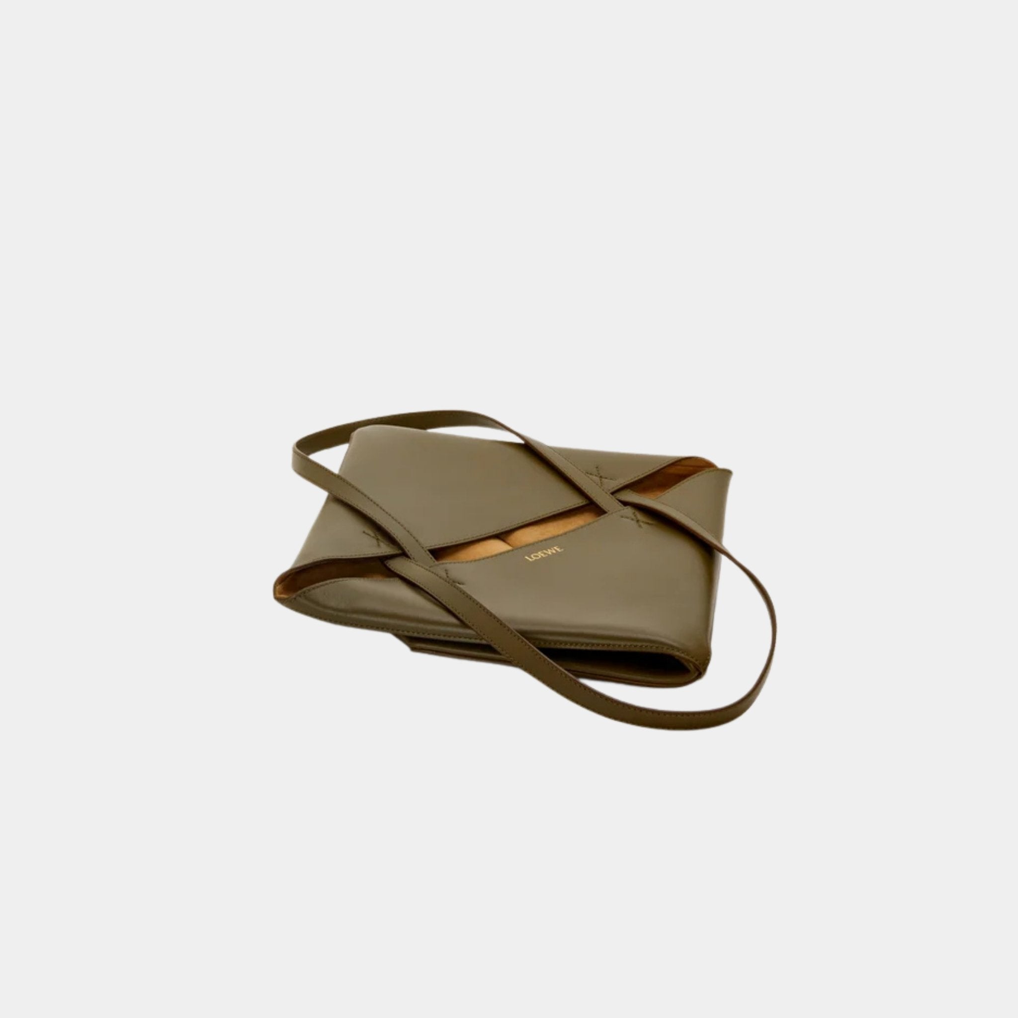 Medium Puzzle Fold Tote In Shiny Calfskin
