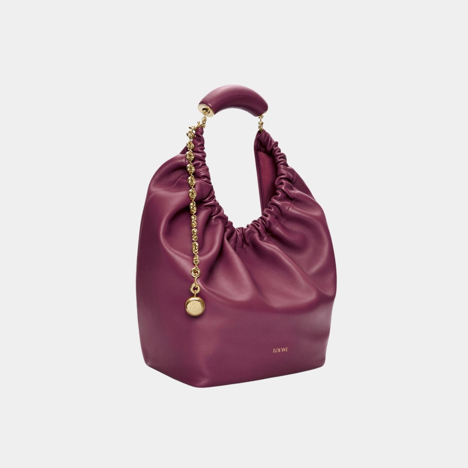 Medium-sized Squeeze Bag Velvety Nappa Lambskin