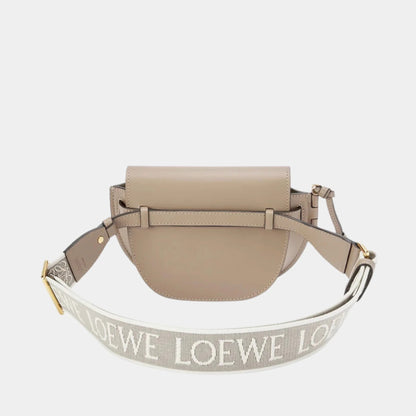 Mini Gate Dual Bag Soft Calf Leather and Jacquard