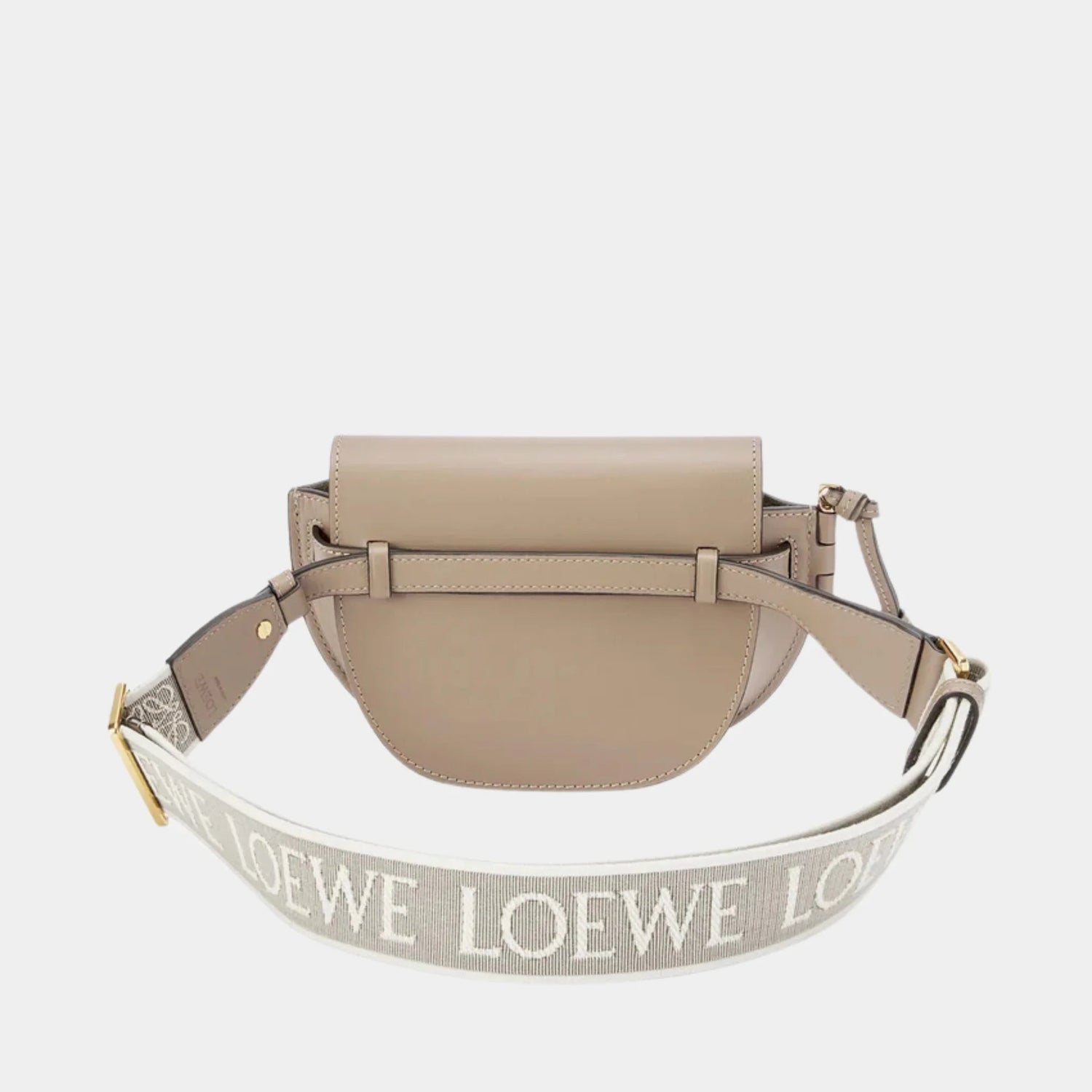 Mini Gate Dual Bag Soft Calf Leather and Jacquard
