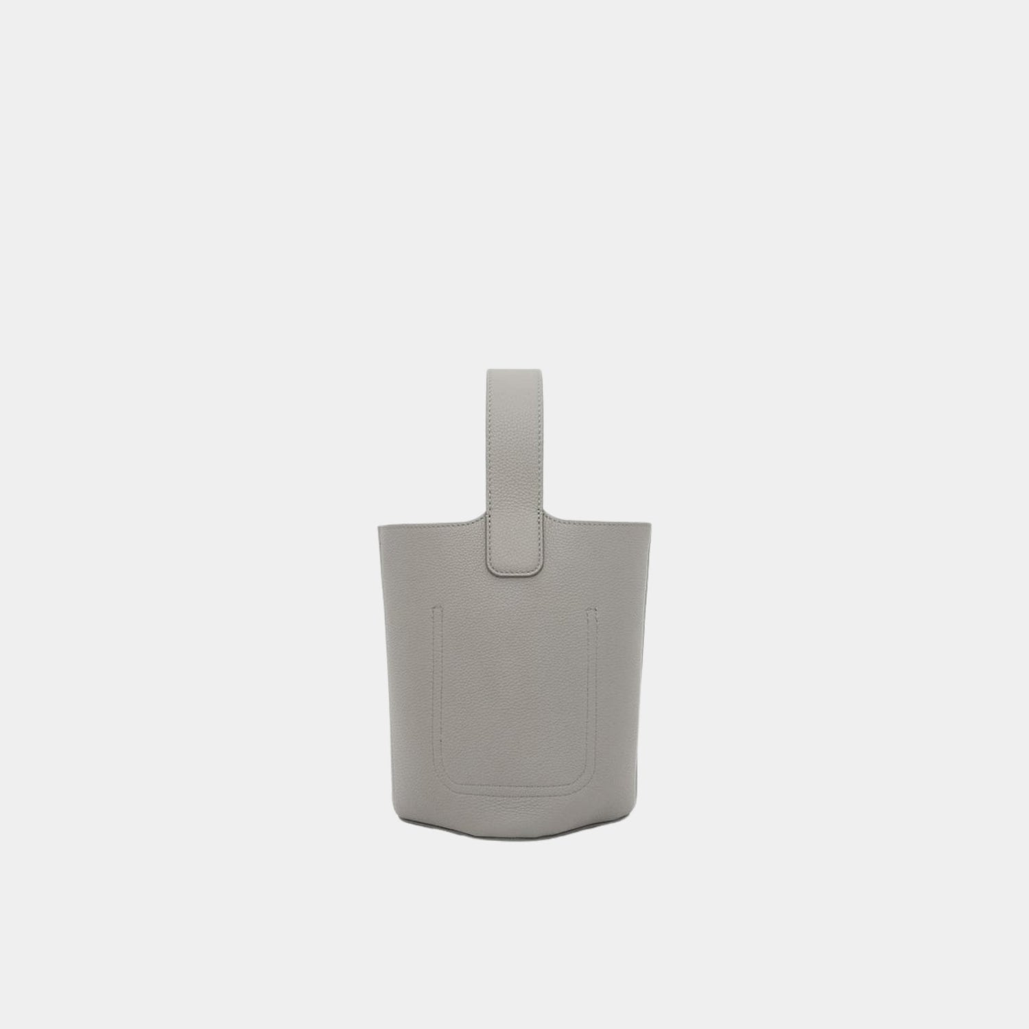 Mini Pebble Bucket Bag In Soft Grained Calfskin