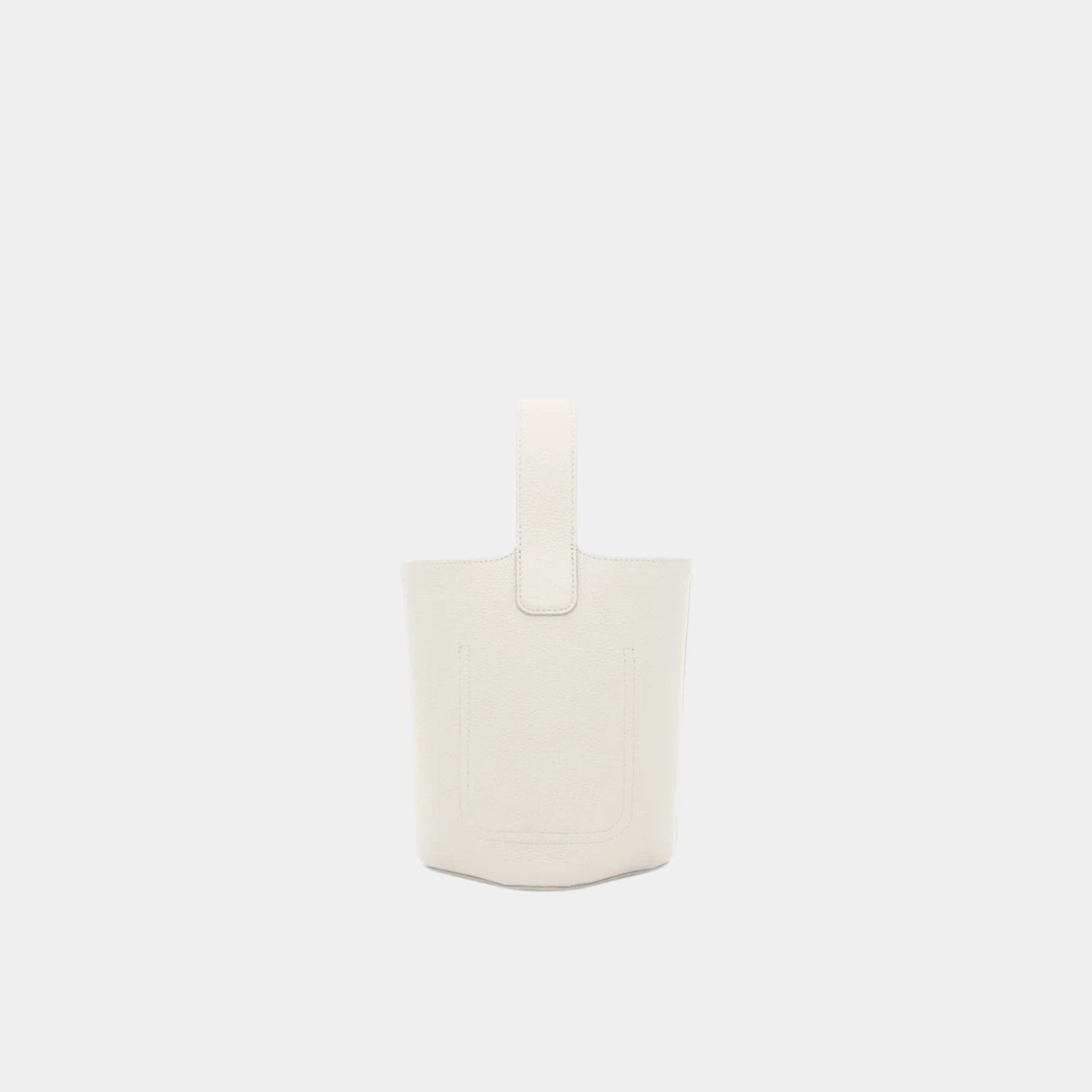 Mini Pebble Bucket Bag In Soft Grained Calfskin