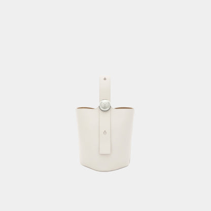 Mini Pebble Bucket Bag In Soft Grained Calfskin