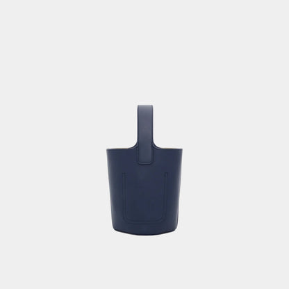Mini Pebble Bucket In Smooth Calfskin
