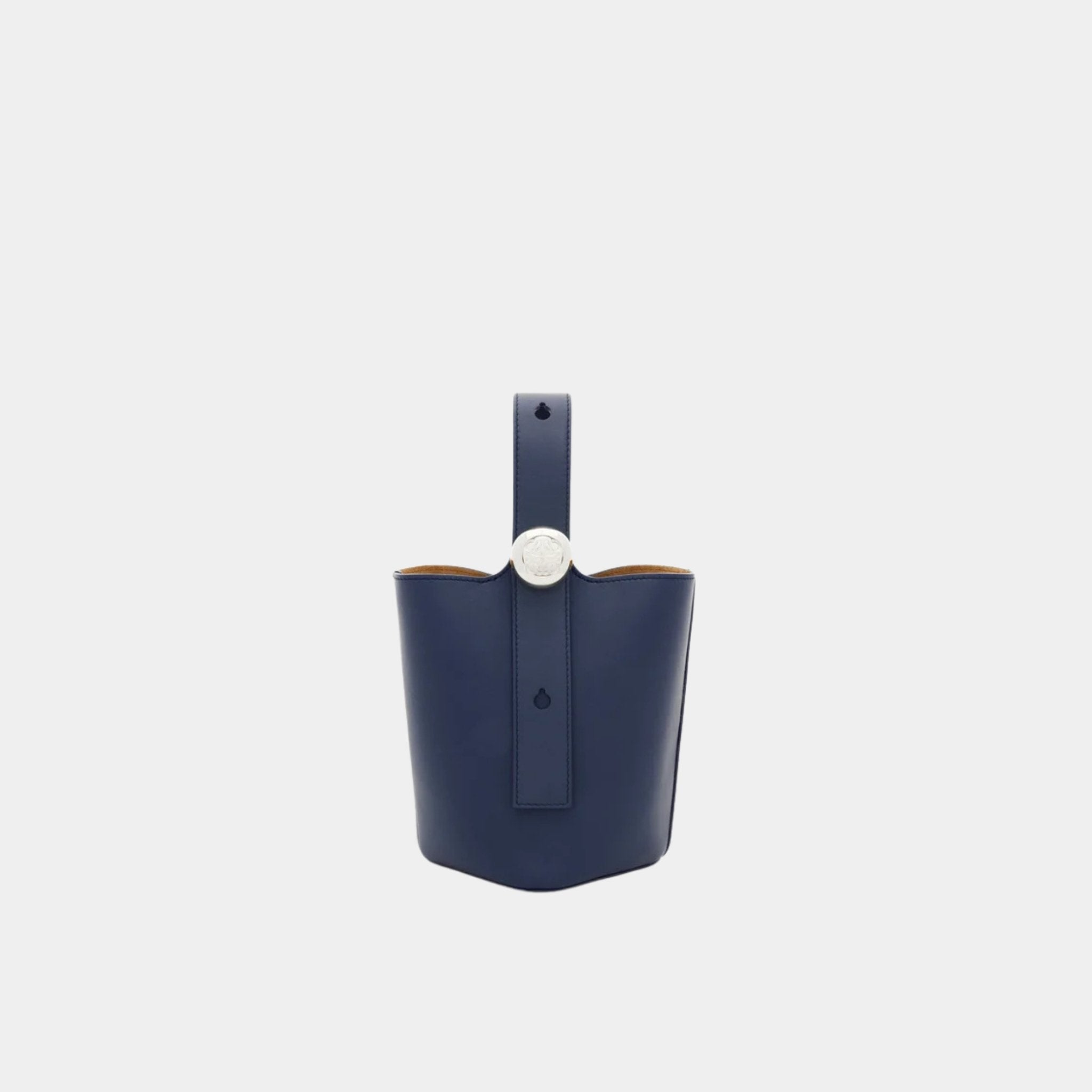 Mini Pebble Bucket In Smooth Calfskin