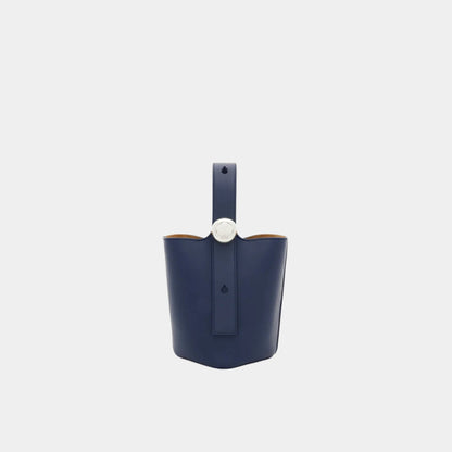 Mini Pebble Bucket In Smooth Calfskin