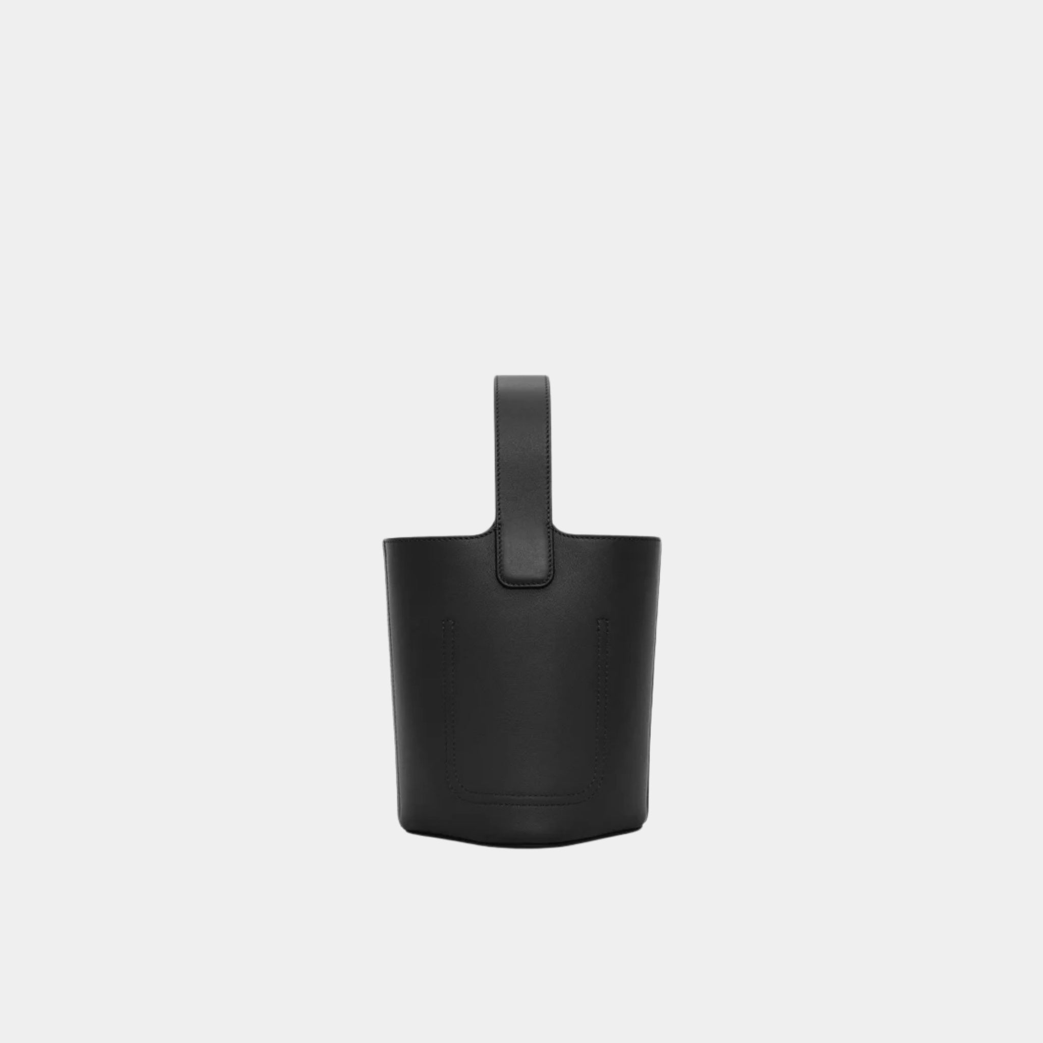 Mini Pebble Bucket In Smooth Calfskin