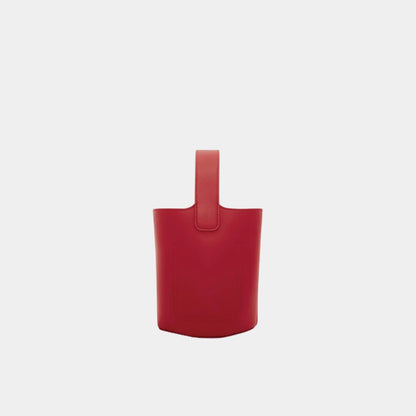 Mini Pebble Bucket In Smooth Calfskin