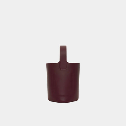 Mini Pebble Bucket In Smooth Calfskin