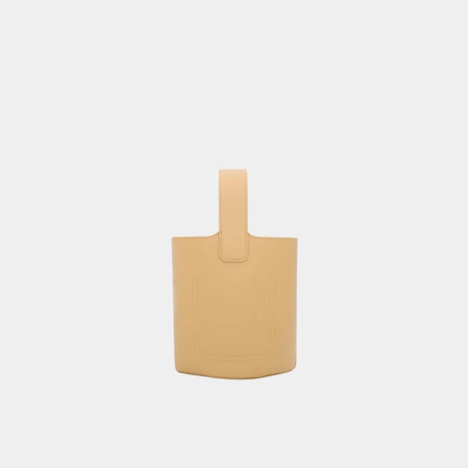 Mini Pebble Bucket In Smooth Calfskin
