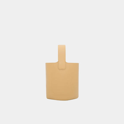 Mini Pebble Bucket In Smooth Calfskin