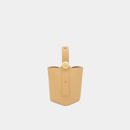 Mini Pebble Bucket In Smooth Calfskin