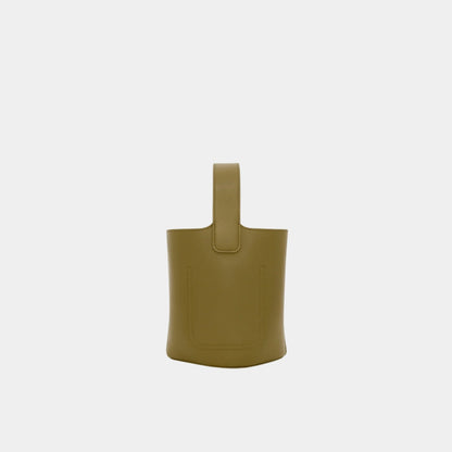 Mini Pebble Bucket In Smooth Calfskin