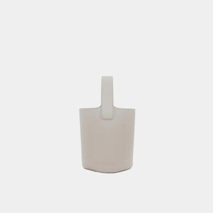 Mini Pebble Bucket In Smooth Calfskin