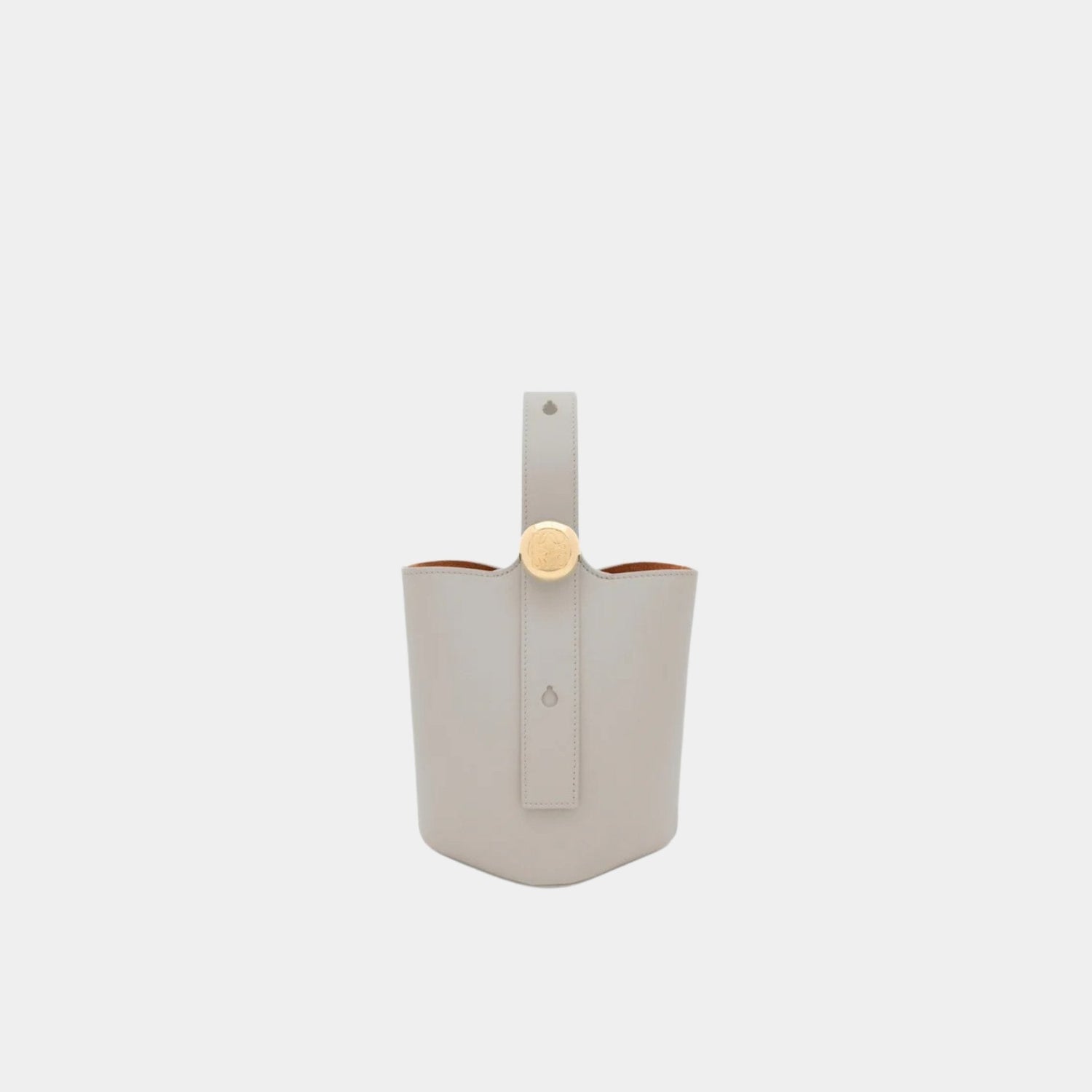 Mini Pebble Bucket In Smooth Calfskin