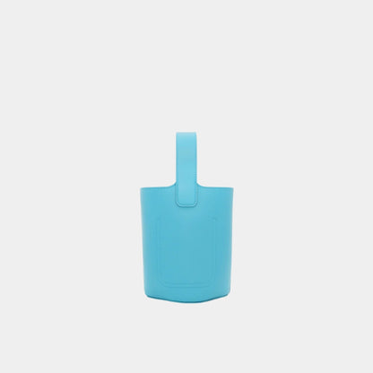 Mini Pebble Bucket In Smooth Calfskin