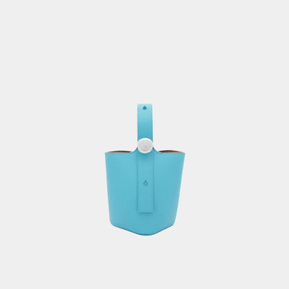 Mini Pebble Bucket In Smooth Calfskin