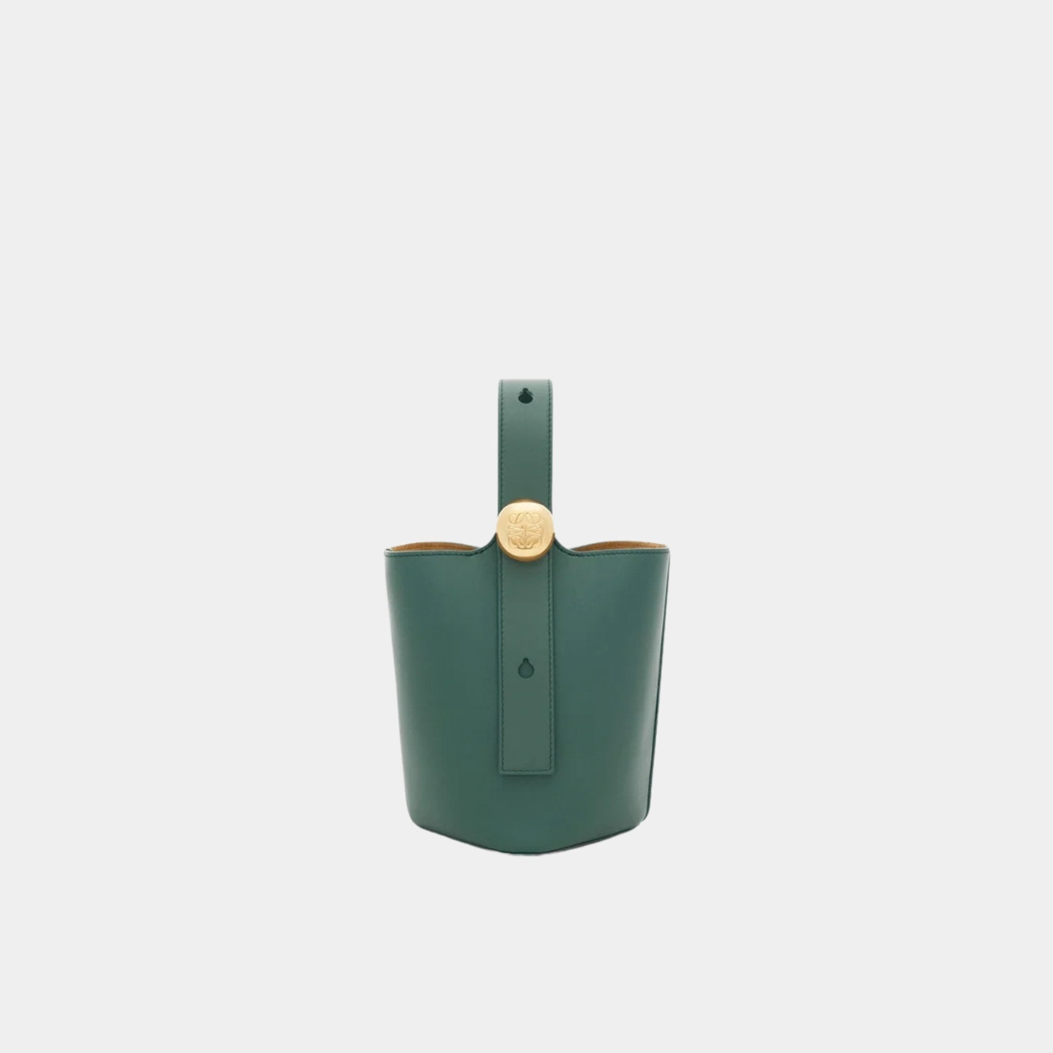 Mini Pebble Bucket In Smooth Calfskin
