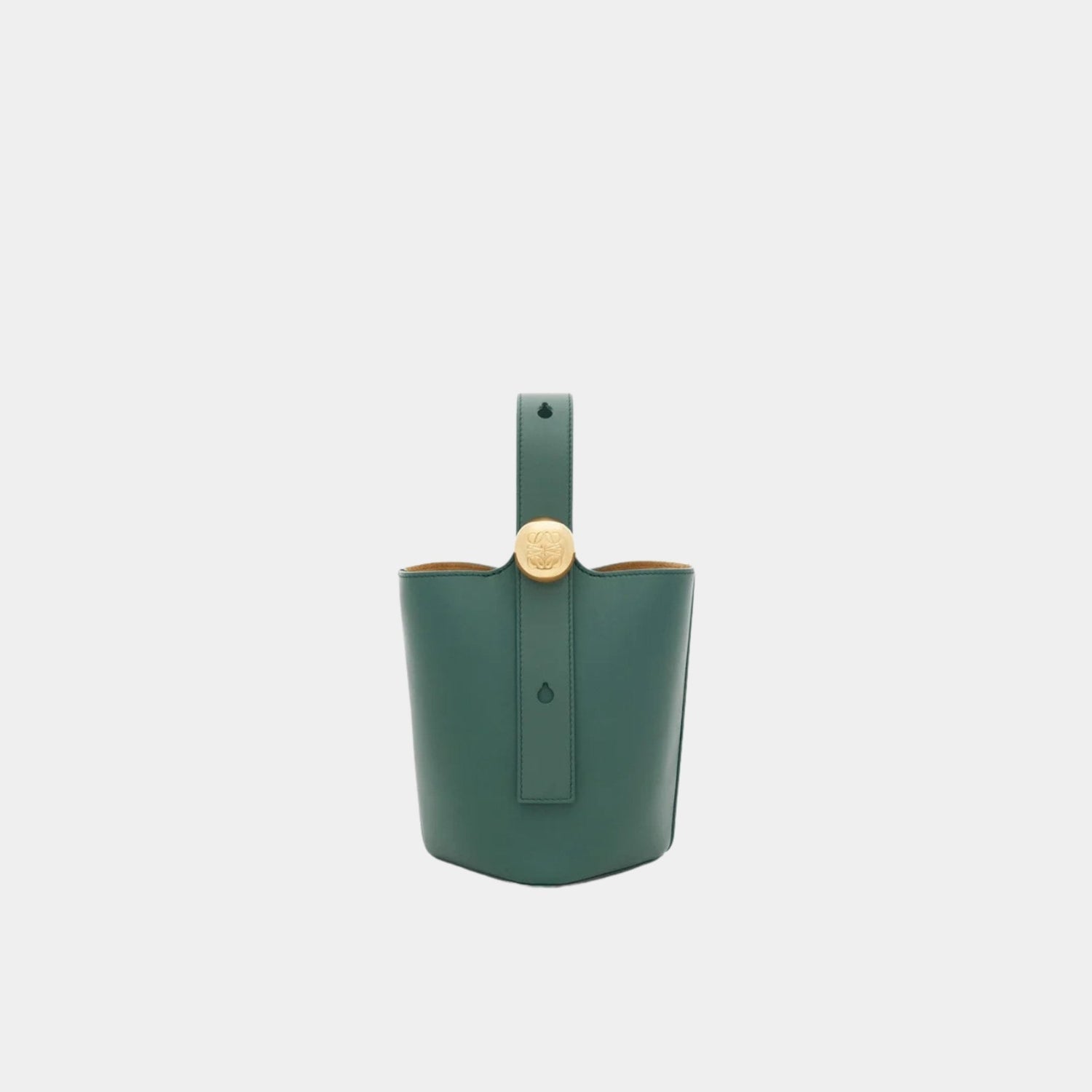 Mini Pebble Bucket In Smooth Calfskin