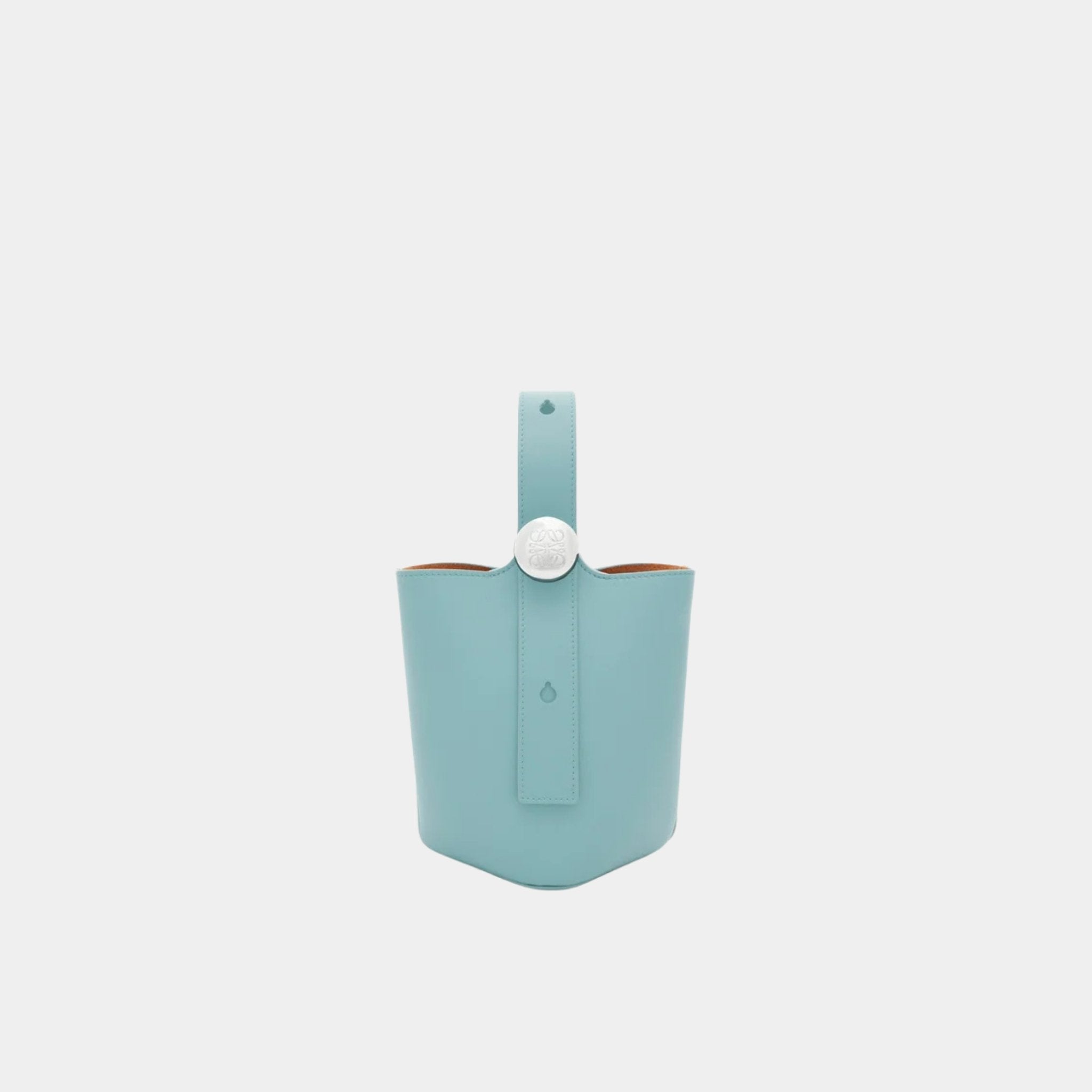 Mini Pebble Bucket In Smooth Calfskin