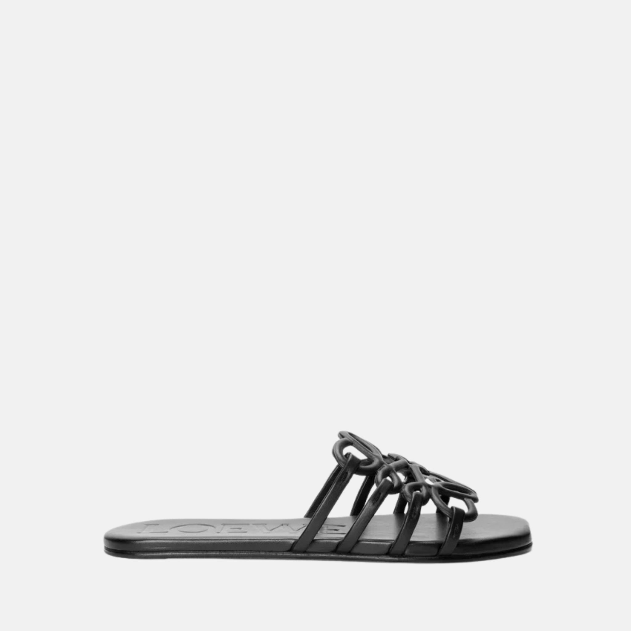 Petal Anagram Slide In Soft Calfskin