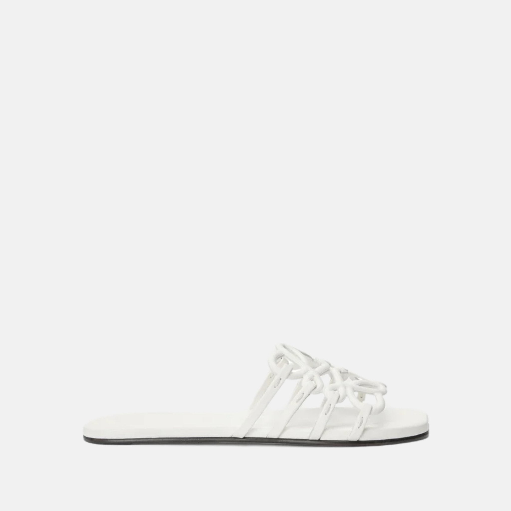 Petal Anagram Slide In Soft Calfskin