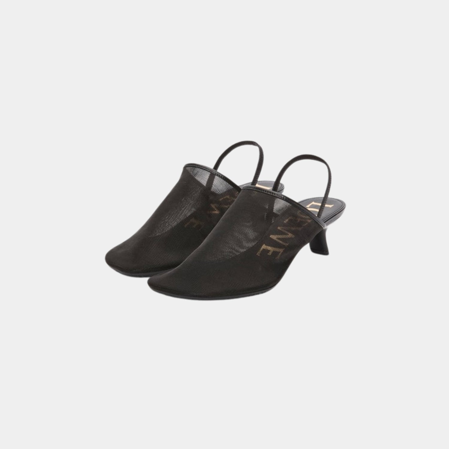 Petal Slingback Heel Sandal In Mesh