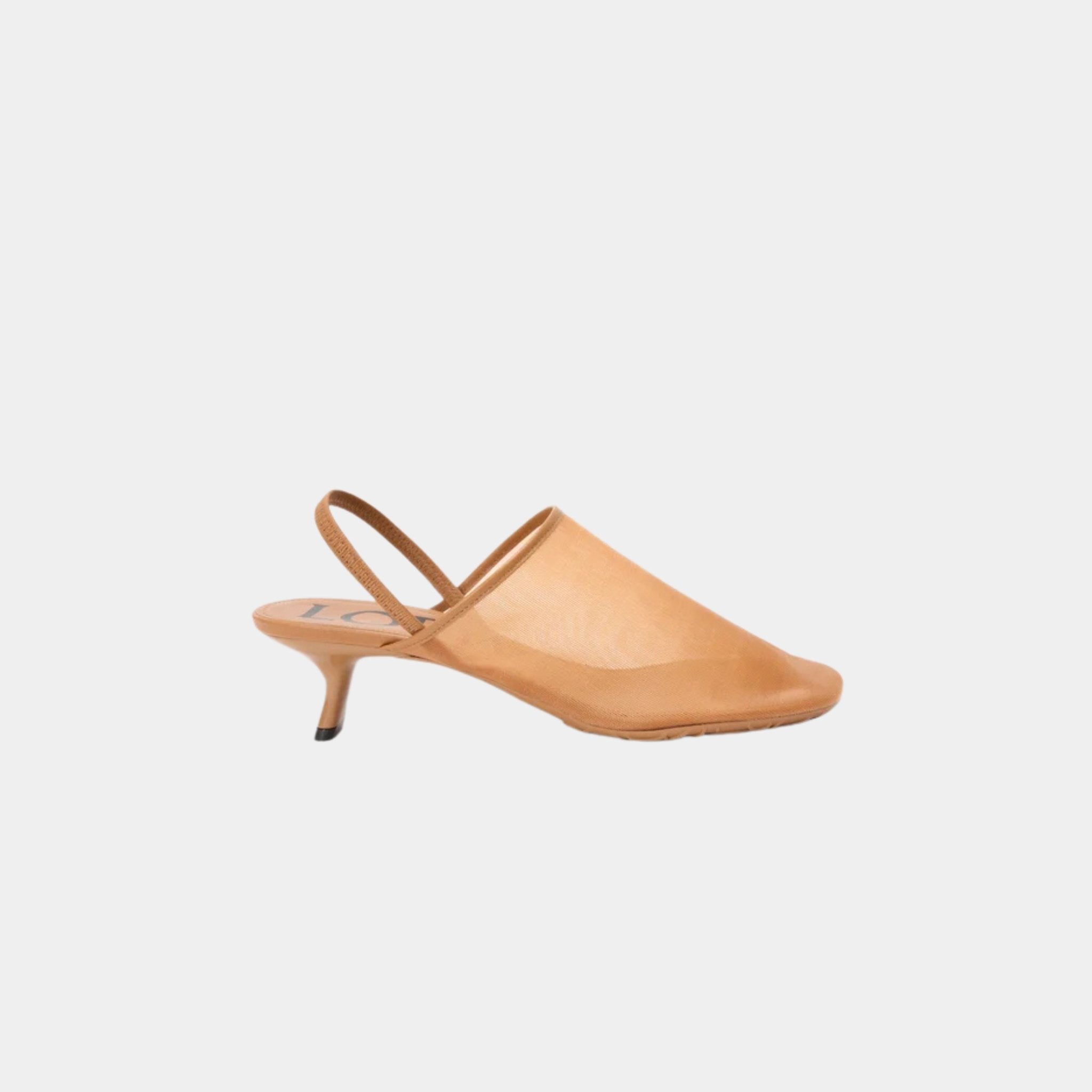 Petal Slingback Heel Sandal In Mesh