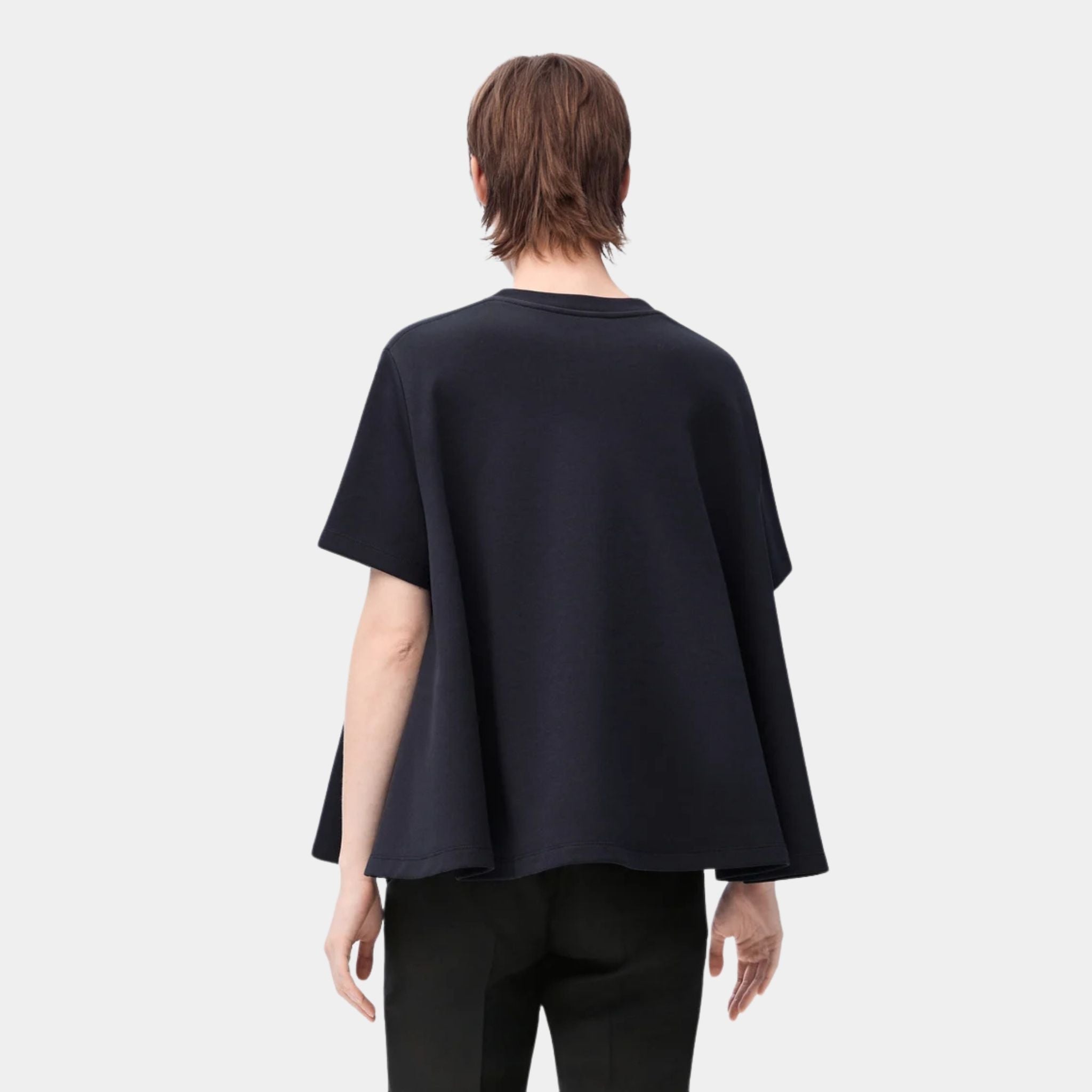 Plain Trapeze Top in Cotton Blend