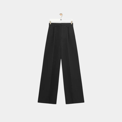 Pleated Trousers in Lightweight Compact Cotton