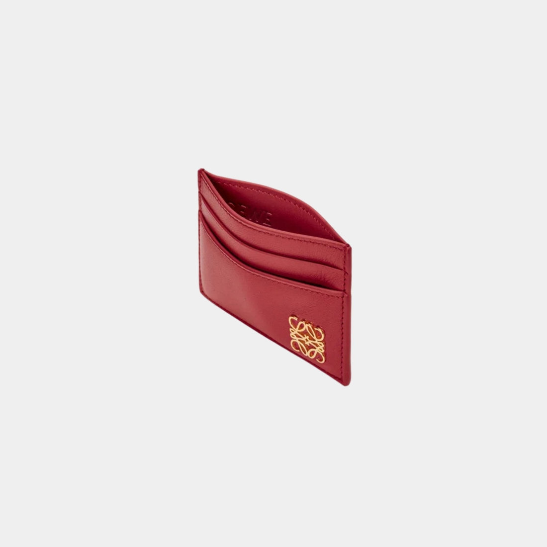 Puffer Anagram Plain Cardholder In Shiny Nappa Calfskin