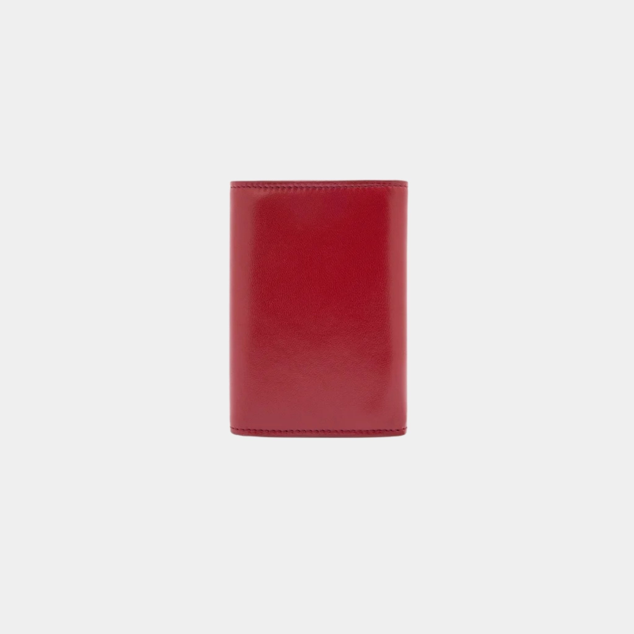 Puffer Anagram Small Vertical Wallet In Shiny Nappa Calfskin